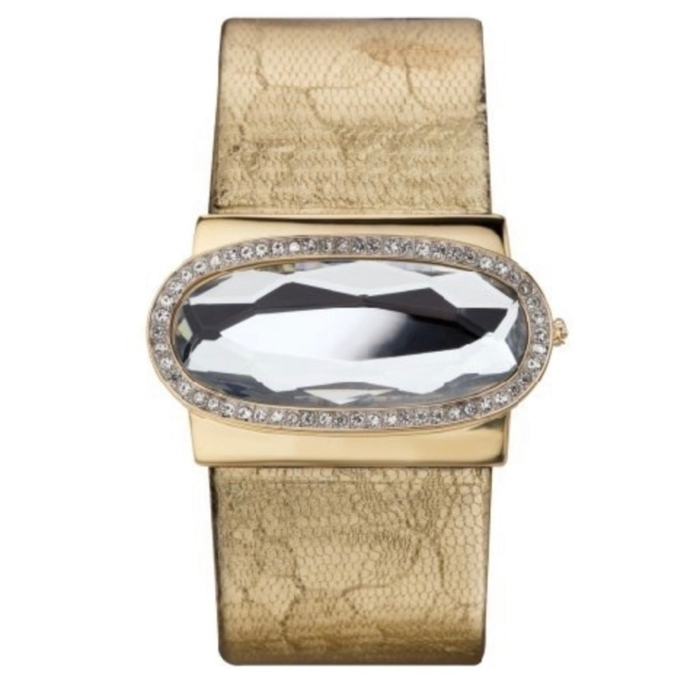 Betsey Johnson Lace Rhinestone Watch RETIRED